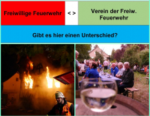 Aktive Freiwillige Feuerwehr - Verein der Freiw. Feuerwehr - Ein Unterschied?